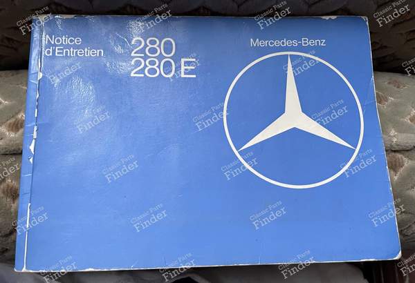Service manual for Mercedes 280 W123 - MERCEDES BENZ W123 - 1235843196 / 65004897- 0