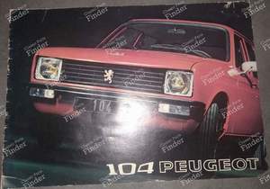 Vintage advertisement for Peugeot 104 Sedan for PEUGEOT 104 / 104 Z