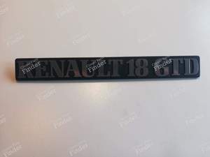 Trunk or tailgate sign for RENAULT 18 (R18)