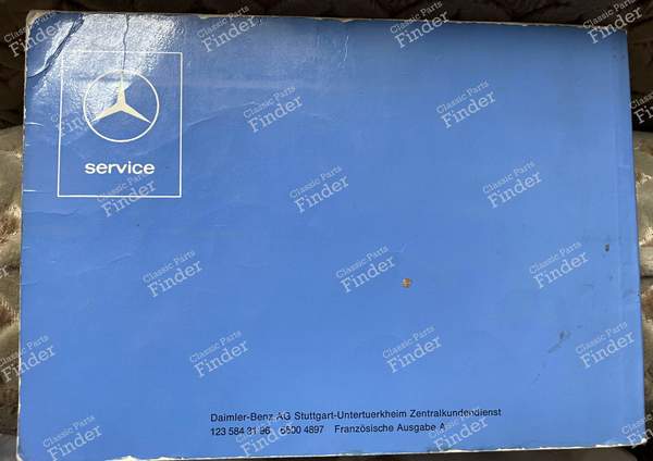 Service manual for Mercedes 280 W123 - MERCEDES BENZ W123 - 1235843196 / 65004897- 1