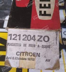 Jeu de plaquette de frein pour Citroën Ami 8 - CITROËN Ami 8 / Super - 121204 ZO- thumb-1