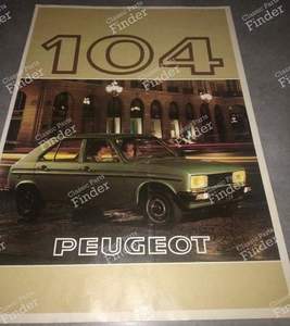 Vintage advertising Peugeot 104 range for PEUGEOT 104 / 104 Z
