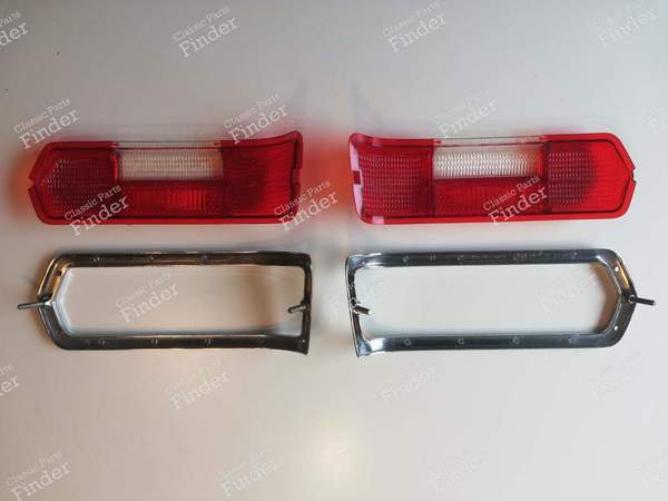 Pair of rear lights with red indicators (US version) - left + right - MERCEDES BENZ W108 / W109 - 1088260156 (L) / 1088260159 (R)- 8