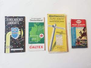 Road maps including FORD Germany network (late 50s-early 60s) - FORD Taunus 17M / 20M (P5)