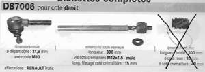 Right-hand steering tie-rods + ball joints - RENAULT Trafic - 4006052- thumb-1