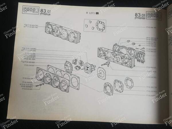 Spare Parts Manual - PR1020, 3rd Edition - RENAULT 20 / 30 (R20 / R30) - 7701442392- 5