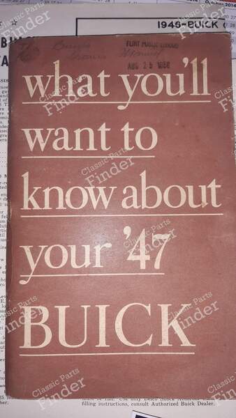 Various logbooks - 1946 to 1948 - BUICK Roadmaster - 1