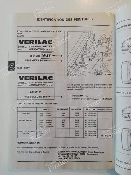 Repair manual - M.R. 272 (Carrosserie) - RENAULT Espace I - 7711076381- 8