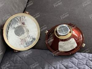 Deux optiques de phares - RENAULT Dauphine / Ondine - 155- thumb-2