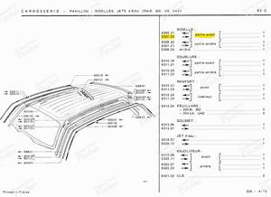 Right front roof panel - Estate version - PEUGEOT 204 - 830720- thumb-3