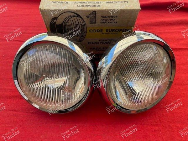 Two dynamic MARCHAL DS PALLAS or CABRIOLET headlights 1965 to 1967 - CITROËN DS / ID - 15907396 / 61221903- 0