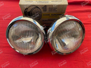 Two dynamic MARCHAL DS PALLAS or CABRIOLET headlights 1965 to 1967 - CITROËN DS / ID