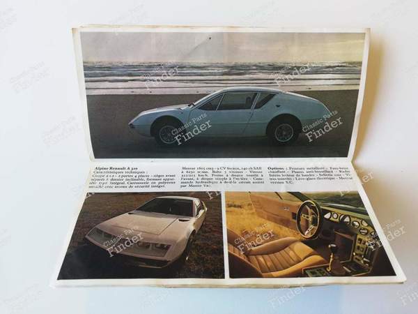 Brochure publicitaire gamme Renault 1973 - ALPINE A110 - 314460303- 0