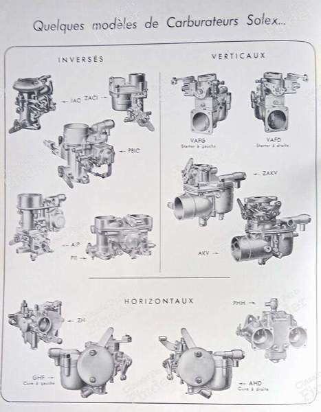 Solex manuals : N°16 - CITROËN Traction Avant (7 / 11 / 15) - N°16- 1