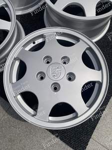 Porsche 964 911 Design 90 Felgen Original 16 Zoll, 6 & 8J, 911 Carrera D90 - PORSCHE 911 (964) - thumb-1