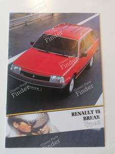 R18 station wagon Type 2 brochure for RENAULT 18 (R18)