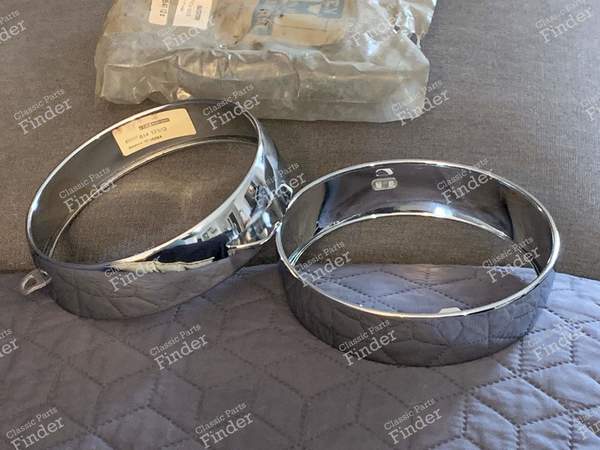Chrome bezels for ball headlights - MATRA 530 - 614 12513- 1