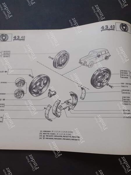 Spare Parts Catalogs - RENAULT 4 / 3 / F (R4) - PR728 / PR784- 2