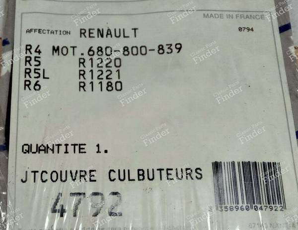 Rocker cover gasket - RENAULT 4 / 3 / F (R4) - 4792- 1