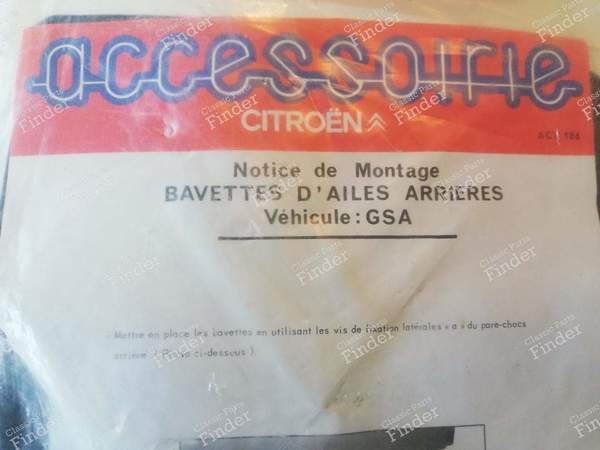 Satz von zwei hinteren Schmutzfängern - CITROËN GS / GSA - 3