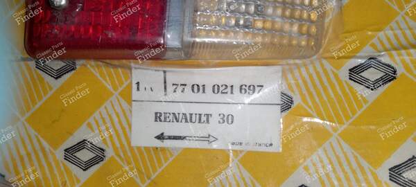Left-hand taillight lens - RENAULT 20 / 30 (R20 / R30) - 7701021697- 1