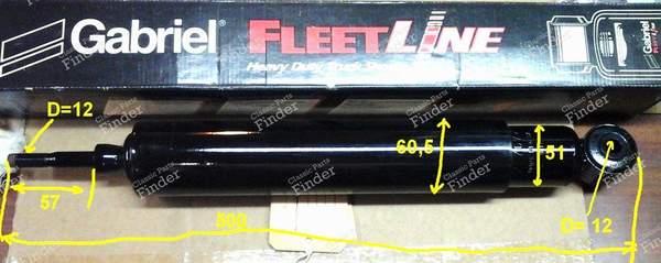 Pair of front shock absorbers - FORD Transit - 83272- 1
