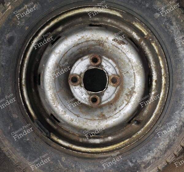 4 jantes en acier - RENAULT 9 / Alliance / Broadway / 11 / Encore (R9 / R11) - 9345- 6