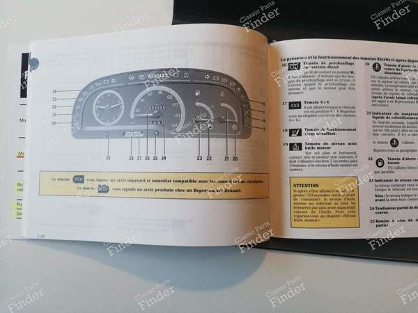 Owner's manual for Renault Trafic 1 (phase 3) - RENAULT Trafic - 7711174246 / NE577940995- 5
