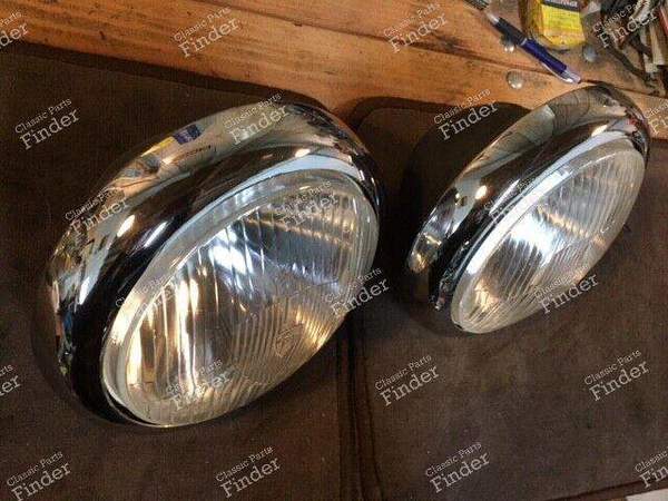 Pair of headlights - PEUGEOT 403 - 157073 - E2-109- 1