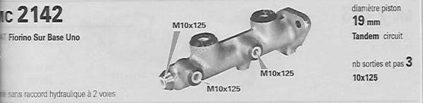 Master cylinder 19mm - FIAT Uno / Duna / Fiorino - MC2142- 4
