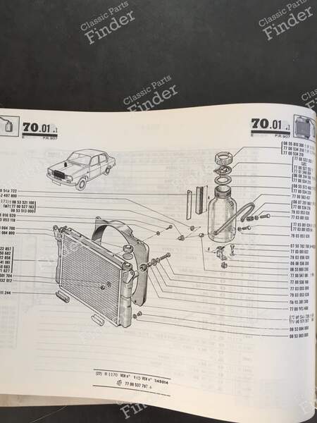 Ersatzteilhandbuch – PR 907 (5. Auflage) - RENAULT 12 / Virage (R12) - 7701436612- 6