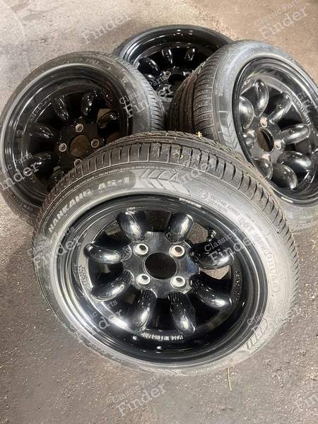Wheel set with new tires S Spoke black powder-coated like new - MINI  - 0