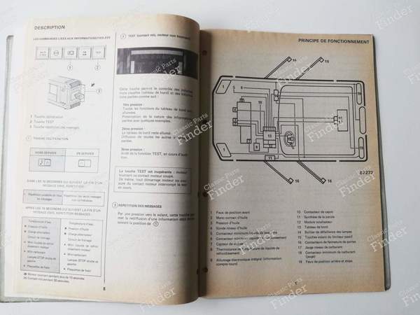 Manuel de réparation - 'Electronic' - RENAULT Fuego - 7711074155- 4