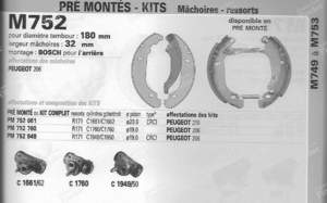 Kit freins arrière - PEUGEOT 206 - K116- thumb-4