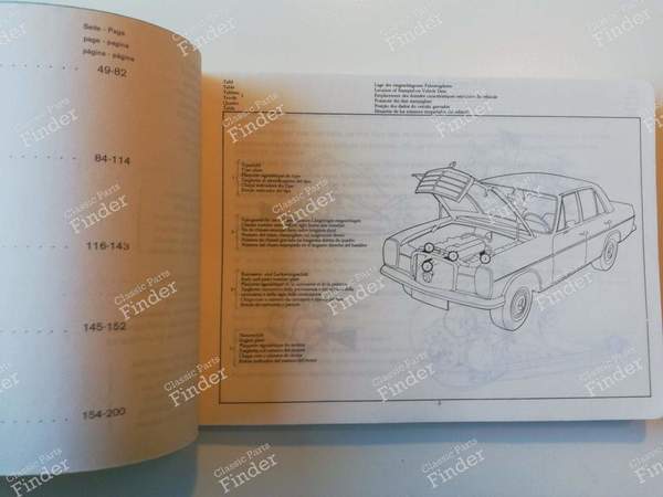 Manuel de pièces détachées - 'Catalog C' - MERCEDES BENZ /8 (W114 / W115) - 12178 / 50000-10.70 WK- 2