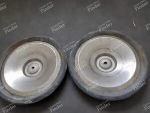 2 stainless steel wheel covers - PEUGEOT 204 - thumb-3