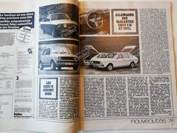 L'auto-journal - #16 (September 15, 1975) - SIMCA-CHRYSLER-TALBOT 1100 / 1204 / VF - N°16- 3