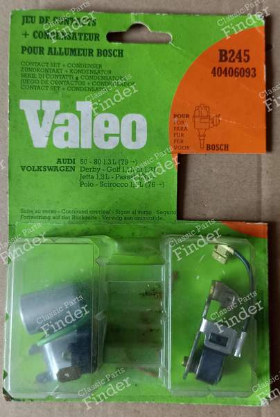 Kontaktsatz + Kondensator von Valeo - AUDI 50 - 40406093