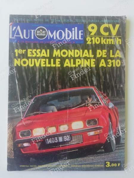 L'Automobile Magazine – März 1972 - ALPINE A310 - #310- 0