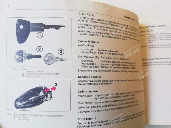 Manuel de bord - 'Gamme D' complète (sauf IE) - CITROËN DS / ID - 07536 / ISBN 261751151001- 2
