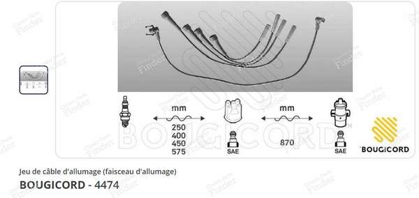 Ignition wire set Renault R11 1,7l - RENAULT 9 / Alliance / Broadway / 11 / Encore (R9 / R11) - 2