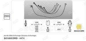 Faisceau d'allumage Renault R9 R11 - RENAULT 9 / Alliance / Broadway / 11 / Encore (R9 / R11) - 636681- thumb-4