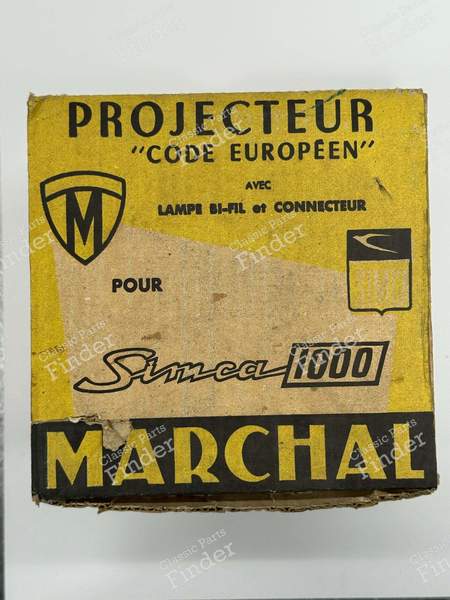 Headlight + Casing - SIMCA 900 / Simc'4 / 1000 / 1005 / 1006 / 1118 /Abarth 1150 - 59743 / 22831- 5