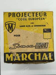 Headlight + Casing - SIMCA 900 / Simc'4 / 1000 / 1005 / 1006 / 1118 /Abarth 1150 - 59743 / 22831- thumb-5