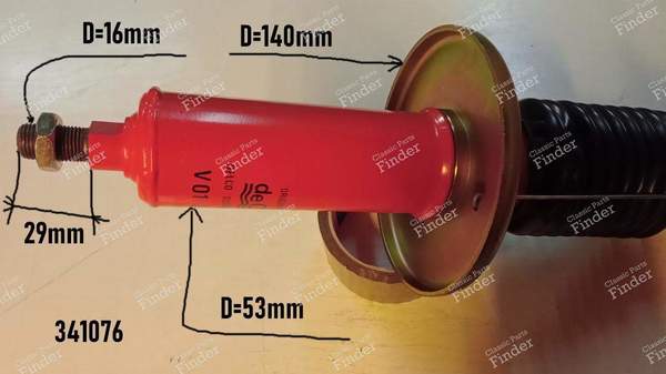 Paire d'amortisseur avant à gaz - RENAULT 18 (R18) - V01221423- 1