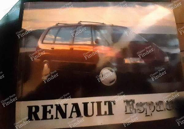 Instruction manual - RENAULT Espace II - 0