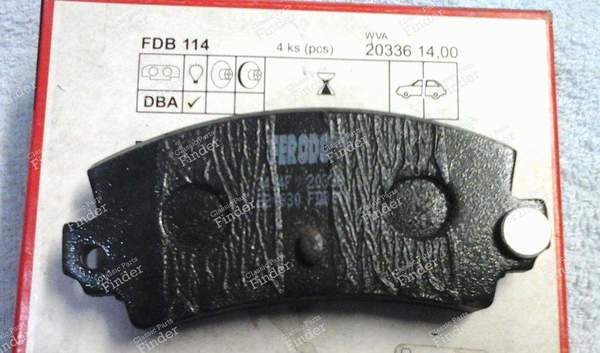 Rear brake pads - RENAULT Fuego - FDB114- 1