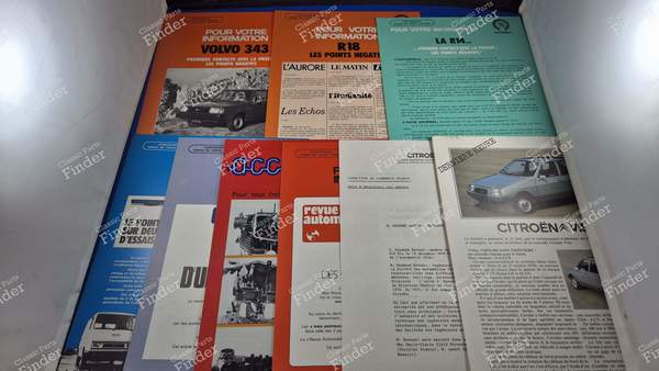 Rare lot of 9 leaflets - Citroën network sales force - CITROËN Visa / C15 - 0