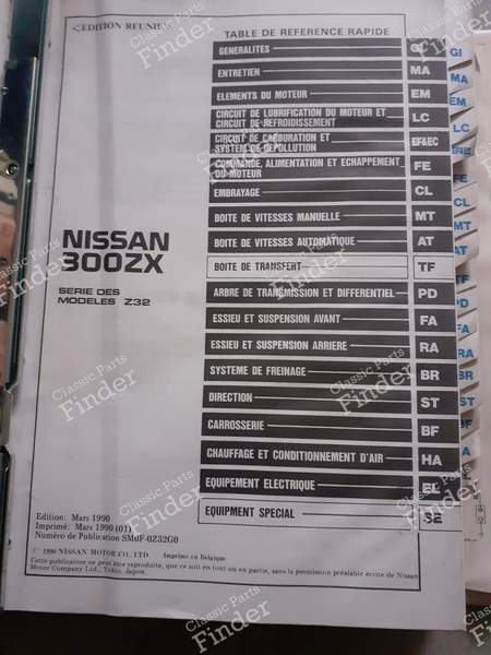 Repair manual binder - NISSAN 300ZX (Z32) - SMOFOZ32G- 3