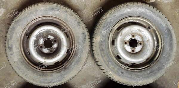 4 jantes en acier - RENAULT 9 / Alliance / Broadway / 11 / Encore (R9 / R11) - 9345- 7
